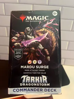 Magic: The Gathering MTG Tarkir: Dragonstorm Commander Mardu Surge Deck - OPENED - Image 1