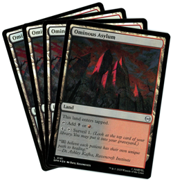 x4 Ominous Asylum (Foil) 0181 - Marvel's Spider-Man MTG - NM/M - English - Image 1