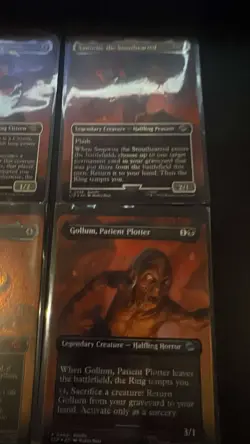 MTG TCG LOTR Mount Doom Scene [Set of 4] Foil 448-451 One Ring Frodo Sam Gollum - Image 2