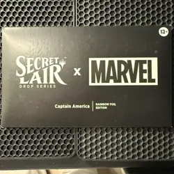MTG Secret Lair Marvel Captain America Rainbow Foil Edition Sealed - Image 1