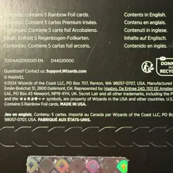 MTG Secret Lair Marvel Captain America Rainbow Foil Edition Sealed - Image 4