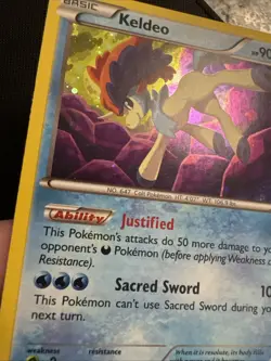 Keldeo XY191 XY Holo Black Star Promo Pokemon - Image 2
