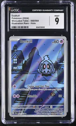 DUSKULL Shrouded Fable Illustration Rare #068 CGC 10 Gem Mint Pokemon - Image 1