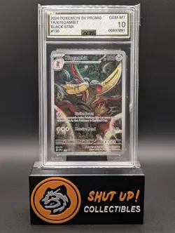 Kingambit 130 Black Star Promo Full Art Holo Pokemon Scarlet & Violet AGS 10 - Image 1