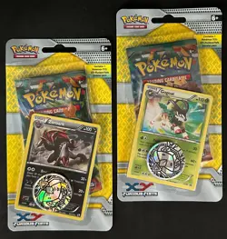 POKEMON XY FURIOUS FISTS CHECKLANE BLISTER BOOSTER PACK BOTH ZOROARK & GOGOAT - Image 1