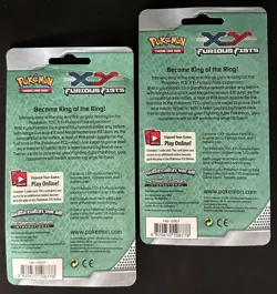 POKEMON XY FURIOUS FISTS CHECKLANE BLISTER BOOSTER PACK BOTH ZOROARK & GOGOAT - Image 2