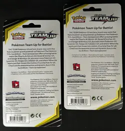 POKEMON SUN MOON TEAM UP BLISTER BOOSTER PACK NEW BOTH PIKACHU & MIMIKYU PROMO - Image 2