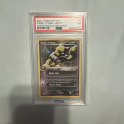 2004 POKEMON EX TEAM ROCKET RETURNS #6 DARK HYPNO-HOLO PSA 7 - Image 1