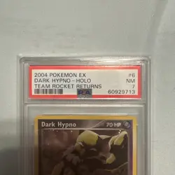 2004 POKEMON EX TEAM ROCKET RETURNS #6 DARK HYPNO-HOLO PSA 7 - Image 3