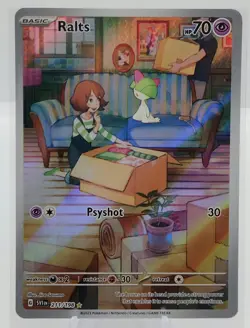 Ralts 211/198 Illustration Rare Holo Scarlet And Violet Base Pokemon TCG NM - Image 1