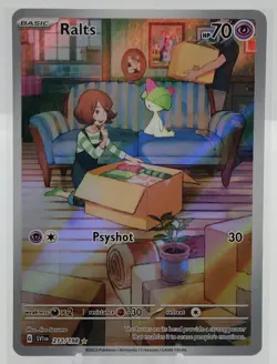 Ralts 211/198 Illustration Rare Holo Scarlet And Violet Base Pokemon TCG NM - Image 2
