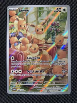 Pokemon Twilight Masquerade Eevee 188/167 Illustration Rare - Image 1