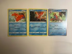 Corphish & Crawdaunt Pokemon cards. Bundle of 3. Set - Image 1