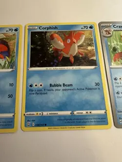 Corphish & Crawdaunt Pokemon cards. Bundle of 3. Set - Image 4