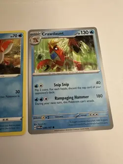 Corphish & Crawdaunt Pokemon cards. Bundle of 3. Set - Image 5