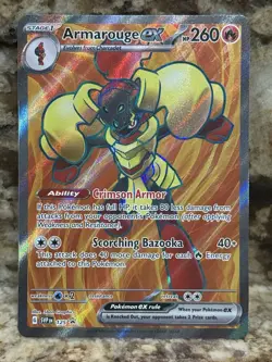 Armarouge ex 125 Black Star Promo Full Art Pokemon Scarlet & Violet - NM/M - Image 1