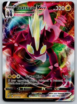 Toxtricity VMAX 071/192 SWSH02: Rebel Clash NM Pokemon Card TCG - Image 1