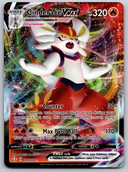 Cinderace VMAX 019/072 Shining Fates NM Pokemon Card TCG - Image 1