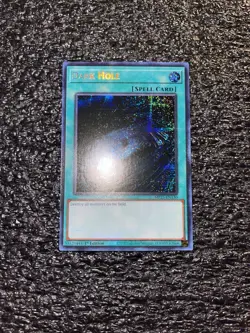 Yugioh! Dark Hole MP25-EN130 Prismatic Secret Rare 1st Edition Near Mint - Image 1