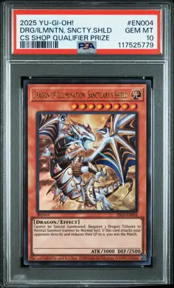 Dragon of Illumination Sanctuary's Shield Yugioh 2025 English #EN004 PSA 10 - Image 1