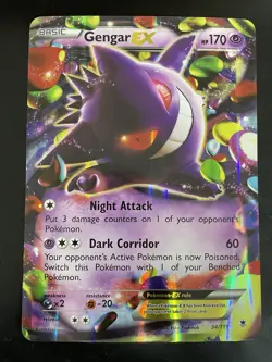 JUMBO Gengar EX Oversized Card 34/119 XY Phantom Forces Pokemon NM - Image 1