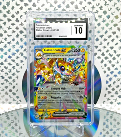 CGC 10 Galvantula EX 051/142 Stellar Crown Full Art Double Rare Pokemon Card - Image 1