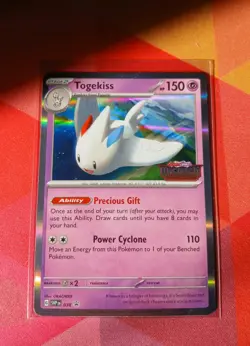 Togekiss Prerelease Promo Card 038 SV Obsidian Flames Holo Card NM Stamped - Image 1