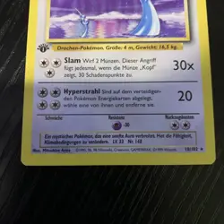 Pokemon TCG Dragonair Base Set 1st Edition Rare Card 18/102 - Image 4