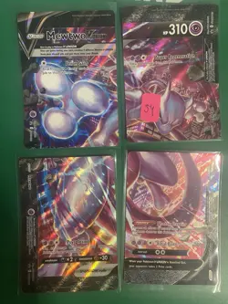 Mewtwo Mew Pokemon Card Set 4 Sword And Shield Holo Rare V Union Set SWSH #B - Image 1