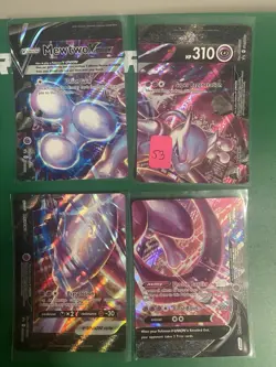 Mewtwo Mew Pokemon Card Set 4 Sword And Shield Holo Rare V Union Set SWSH #A - Image 1