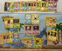 Vintage Pokemon Card Lot WOTC Fire First Edition Etc Haunter Snorlax - Image 1