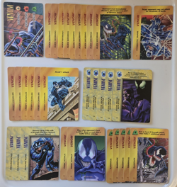 Vintage Marvel Overpower CCG Large Venom Lot 1 Hero + 6 Specials 32 CARDS! - Image 1