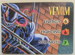 Vintage Marvel Overpower CCG Large Venom Lot 1 Hero + 6 Specials 32 CARDS! - Image 2
