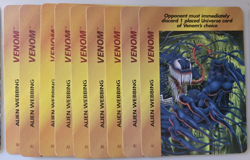 Vintage Marvel Overpower CCG Large Venom Lot 1 Hero + 6 Specials 32 CARDS! - Image 3