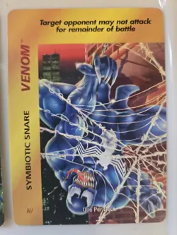 Vintage Marvel Overpower CCG Large Venom Lot 1 Hero + 6 Specials 32 CARDS! - Image 4