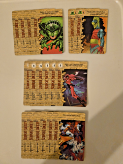 Vintage Marvel Overpower CCG Serpent Society 4 Specials 18 Card Lot - Image 1