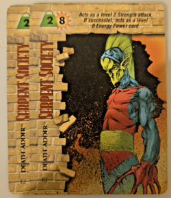 Vintage Marvel Overpower CCG Serpent Society 4 Specials 18 Card Lot - Image 3