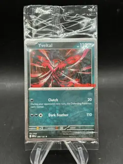 Pokemon Mega Evolution Yveltal 088/132 Stamped card GAMESTOP PROMO Sealed - Image 1