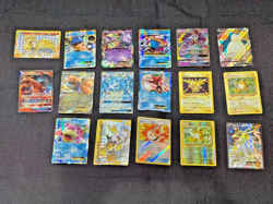 Lot of 17 Pokemon Cards EX GX V BREAK Holo Charizard Blastoise Dragonite - Image 1