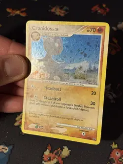 Pokemon Cards Cranidos DP07 Holo Black Star Promo - (LP) HOLO BLEED - Image 3