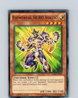 Yu-Gi-Oh TCG Elemental HERO Voltic SDHS-EN004 1st Edition Common Card NM - Image 1