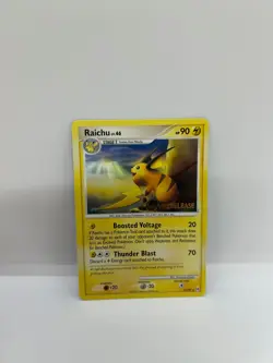 Pokemon Raichu Prerelease Stamp Promo Platinum Arceus Set 27/99 NM/LP Card - Image 1