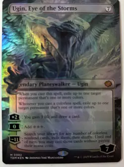 Ugin, Eye of the Storms (Borderless) Tarkir: Dragonstorm Foil Mythic Rare - Image 1