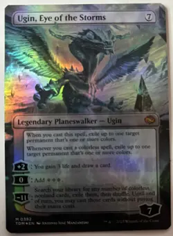 Ugin, Eye of the Storms (Borderless) Tarkir: Dragonstorm Foil Mythic Rare - Image 2