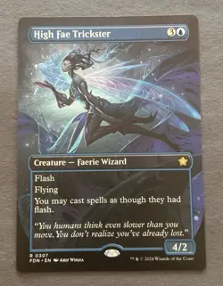 High Fae Trickster (Borderless) 307-Rare-MTG: Foundations-Regular Finish-NM - Image 1