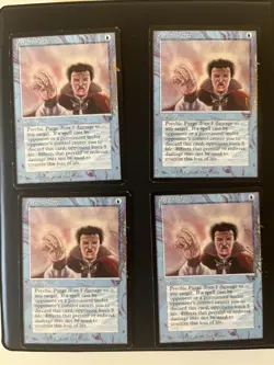 Old School Magic 4 Legends Psychic Purge Psichica Oldschool Signed Van Camp Mtg - Image 1