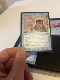 Old School Magic 4 Legends Psychic Purge Psichica Oldschool Signed Van Camp Mtg - Image 2