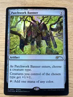 1x Patchwork Banner - Foil - Media Promos NM-Mint, English Unique & Misc Promos - Image 1