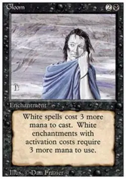 Gloom ~ Lightly Played 3rd Edition Revised MTG Magic UltimateMTG Black Card - Image 1