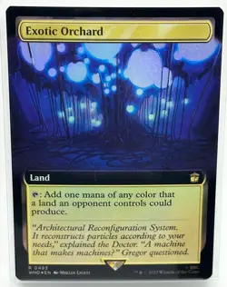 Exotic Orchard (Extended Art) Doctor Who MTG Magic the Gathering, FOIL (0493) NM - Image 1
